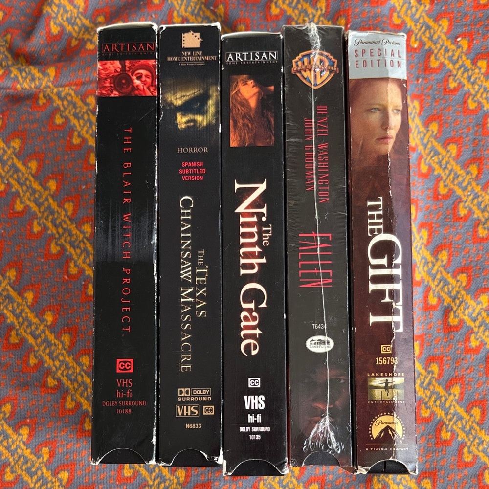 Vintage Horror & Thriller VHS Lot